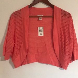 NWT Coral elbow sleeve cardigan